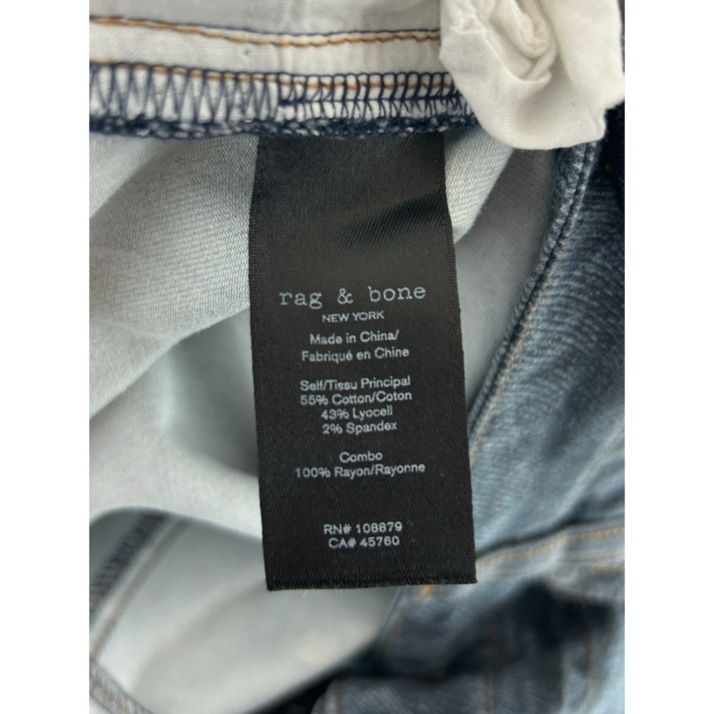 rag & bone Miramar Sofie Sz 28 Wide Leg Viral Photo Print French Terry Jeans - Picture 6 of 8
